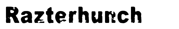 Razterhunch font preview